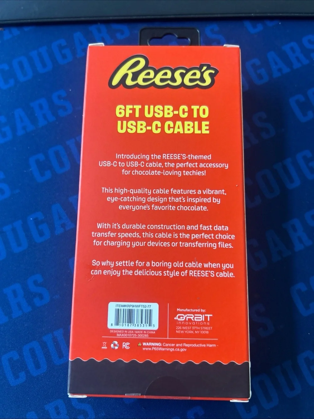 Reese's 6ft USB-C to USB-C Cable - Red